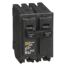 SQUARE D HOM245 Circuit Breaker,45A,Plug In,120/240V,2P 5B686 SQUARE D HOM245