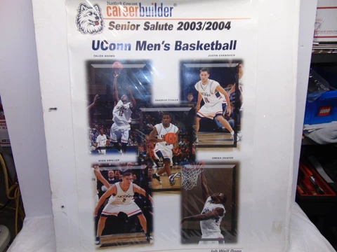 03/04 Uconn Mens Senior Basketball Poster Taliek Brown Emeka Okafor 36" x 24" Cover