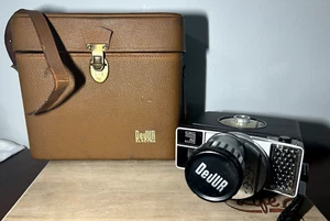 Vintage 1950s ZOOM DEJUR Electra 323 Movie Camera 8mm - Untested w/ Case/Inserts - Picture 1 of 18