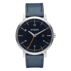 *NUEVO* Reloj Hombre Nixon ROLLO Analógico Cuarzo Cuero Azul/Naranja A945863-00 - Imagen 1 de 5