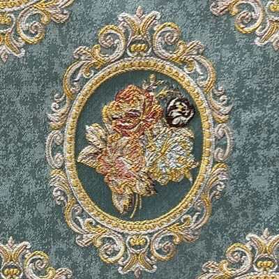 Victorian Mirror Jacquard Fabric, 54" Wide, for Upholstery Window, Sold by Yard - Image 1 of 4