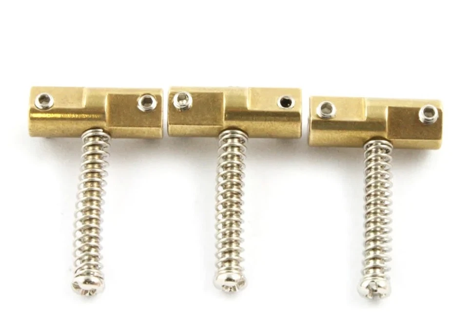 Wilkinson Telecaster Guitar Style Bridge Compensated Brass Saddles • Set of 3 - image 1 of 1