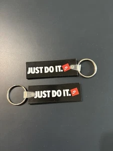 Vintage Nike Just Do It Keychain Collectible Rubber Keychain Double Sided - Picture 1 of 2