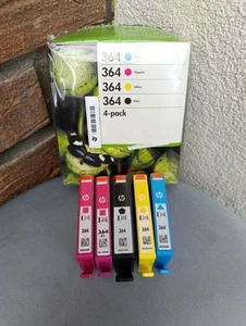 HP 364 Multipack Genuine Printer Ink Cartridges N9J73AE + FREE EXTRA CARTRIDGE - Zdjęcie 1 z 5