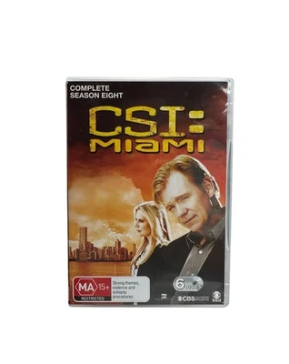 CSI Miami Season 8 DVD 6 Disc Set Region 4 CBS 2012 Box Set Series 8 Tested - image 1 of 4