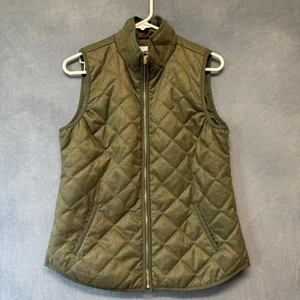 Old Navy Quilted Vest Women’s Small Curved Cozy Comfy Outdoors Granola Hiking - Picture 1 of 12