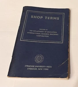 TÉRMINOS DE TIENDA 1945 Departamento de Educación de la Universidad de Syracuse - Máquinas de negocios Int - Imagen 1 de 3