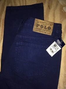 POLO RALPH LAUREN Skinny 650 Jeans Boys 20 X 31” Blue NWT Denim - Picture 1 of 7