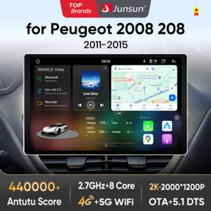 Radio Coche 128GB Android Peugeot 2008/208 2013-2017 Carplay GPS Navi DSP DAB+ - Imagen 1 de 18