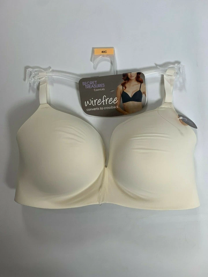 Sujetador para mujer Secret Treasures prístino sin cables se convierte en espalda cruzada ¡NUEVO! Foto 1 de 3