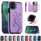 For Iphone 14 Plus 15 13 12 Pro 11 Women Leather Card Wallet Flip Case Cover
