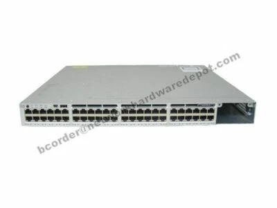 Cisco WS-C3850-48P-E 48-Port PoE 3850 Switch 715W AC IPS - 1 Year Warranty - Image 1 of 3