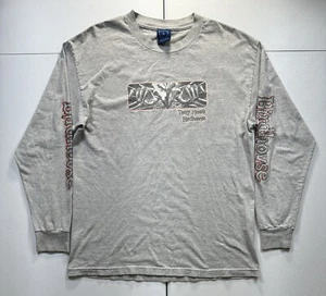 Vintage Birdhouse Tony Hawk Shirt Men’s L Gray Skate Long Sleeve Logo Y2K USA - Picture 1 of 8