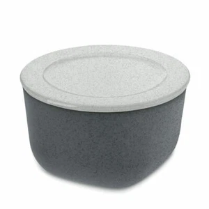 Koziol Scatola con Coperchio Connect M Scatola di Immagazzinaggio Bio Grigio Profondo 1 L - Foto 1 di 3