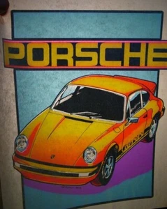 PORSCHE CARRERA VINTAGE 1973 ROACH AUFBÜGELN TRANSFER - SCHÖN, B-9 - Bild 1 von 3