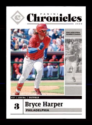 2020 Panini Chronicles #30 Bryce Harper Philadelphia Phillies Baseball Card - Image 1 of 2
