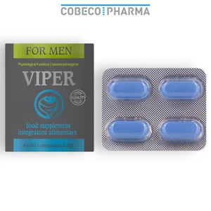 Viper Integratore Alimentare Vitamine B Migliora Vigore ed Erezione Uomo Cobeco