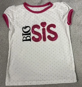 Koala Kids Big Sis Sequin Tee Shirt 5t - Picture 1 of 6