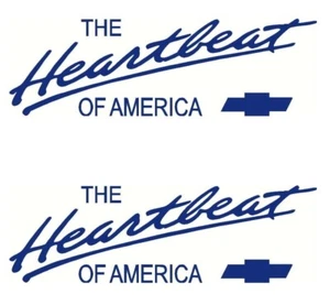Chevy Heartbeat of America Aufkleber Vinyl Aufkleber Ford LKW CHEVROLET - Bild 1 von 1