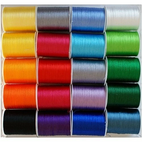 20 Rollen Seidenglanz Nähgarn Garn Nähfaden Nähmschinengarn Handgarn Polyester - Bild 1 von 1