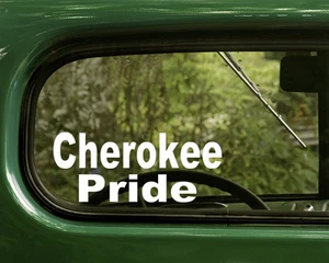 2 CHEROKEE STICKERs Native American Decal for Car Truck Rv Laptop Bumper Window - Imagen 1 de 1