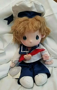 VINTAGE PRECIOUS MOMENTS DOLL BY APPLAUSE TIMMY SAILOR MINT WITH TAGS - Picture 1 of 7