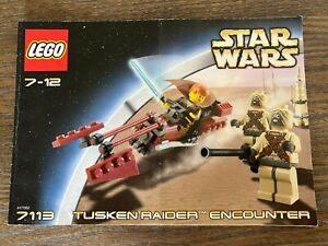 Lego Star Wars Tusken Raider Encounter (7113), 100% Complete with Manual, No Box