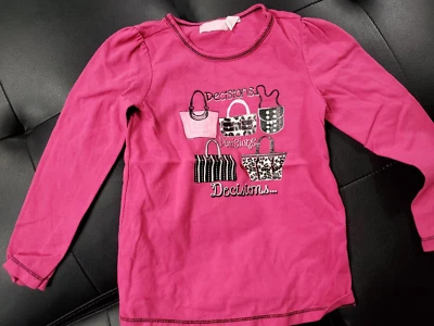 Kids Headquarters Pink Long Sleeve Lightweight Shirt size 5 - Image 1 of 3