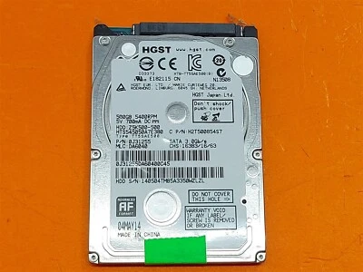 ⭐️⭐️⭐️⭐️⭐️ HDD Hard Drive SATA Laptop 2.5" HGST HTS545050A7E380 500GB - Image 1 of 2