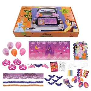 Halloween Disney Princess Trunk or Treat 200 Piece Decorating and Prizes Kit - Picture 1 of 12