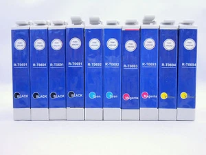 10 Stück T069 BK C M Y Tintenpatrone für Epson NX515 NX400 415 CX9400 CX8400 CX7400 - Bild 1 von 2