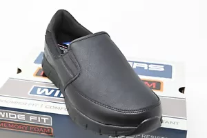 Skechers Men's 77157 Nampa Groton Slip Resistant On Memory Foam Work Shoes US 11 - Picture 1 of 7