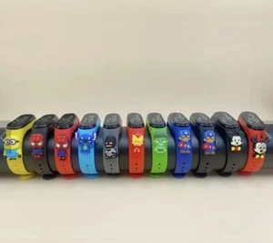 Touchscreen LED Kids Wrist Watch-Assorted Super Heroes Cartoon Characters - Picture 1 of 6