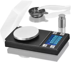 Digital Pocket Scale 50 x 0.001g, Mini Jewelry Gold Lab Carat Powder Weigh Scale - Picture 1 of 7