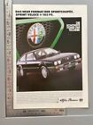 Alfa Romeo Sprint Veloce Oldtimer Original Vintage Werbung 1983 Reklame advert