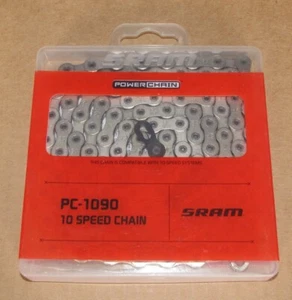 SRAM PC-1090 Chain, 10-Speed, 114 Links, Silver, Hollow Pin, Power Lock NEW - Picture 1 of 2