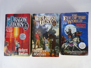 FIRST Three Books Wheel Of Time Series Original Artwork Covers # 1,2,3 Pback b23 - Picture 1 of 3