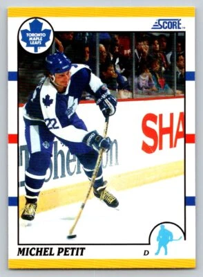 1990-91 Score Rookie and Traded #54T Michel Petit Toronto Maple Leafs - Image 1 of 2