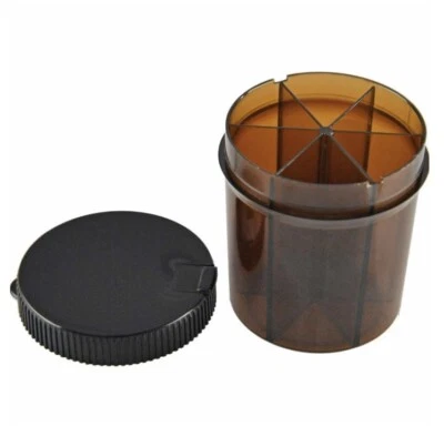 6 COMPARTMENT PILL VITAMIN DISPENSER MEDICINE ORGANIZER + FREE PILL CHOP GIFT !! - Image 1 of 4