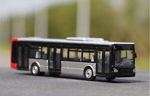 1/87 NOREV IVECO URBANWAY BUS Silver/Red Plastic Model Collection Toy Gift NIB