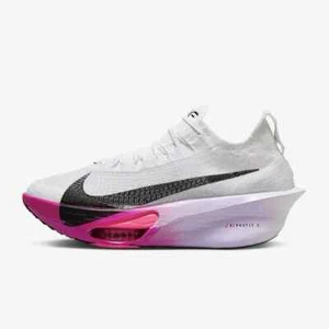 Women Nike Air Zoom Alphafly NEXT% 3 White Purple Running Shoe FD8315-100 Sz 8.5 - Picture 1 of 10