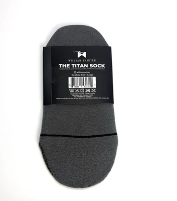 William Painter The Titan Running Sock No-Show Grey Large - Image 1 of 2