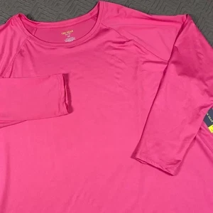 Tek Gear Women’s 4X Pink Wicking Long Sleeve Top New With Tags - Picture 1 of 6