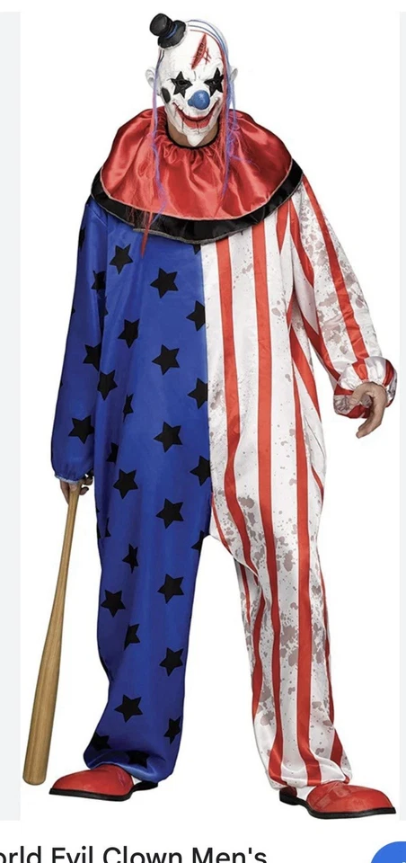Fun World Killer Clown ADULTO Rainbow Freakshow Talla Única 200 libras 6 pies Nuevo #134 Foto 1 de 1