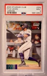 2020 Stadium Club Chrome Kyle Lewis ROOKIE RC #249 PSA 9 Seattle Mariners - Bild 1 von 4