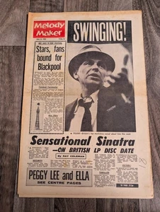MELODY MAKER Notenpapier 16. Juni 1962 Frank Sinatra Cover - Bild 1 von 11