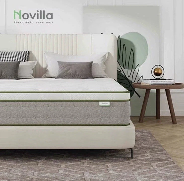 Colchón híbrido de espuma viscoelástica de gel para cama de lujo para hotel Foto 1 de 3