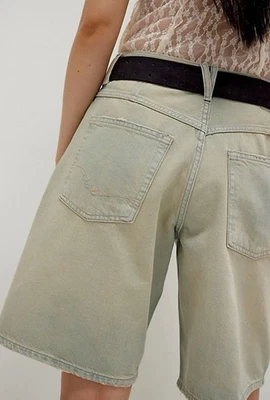 Bermudas cortas de mezclilla Free People We The Free Montana Sand Dune talla 30 NUEVO Foto 1 de 4
