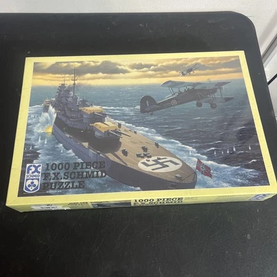F.X. Schmid Puzzle 1000 Piece Puzzle “Sink The Bismark”  By 1994 Stan Stokes - Image 1 of 4