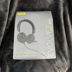 Jabra Evolve2 40 SE Wired Stereo Noise-Cancelling Headset SEALED NEW - Picture 1 of 3